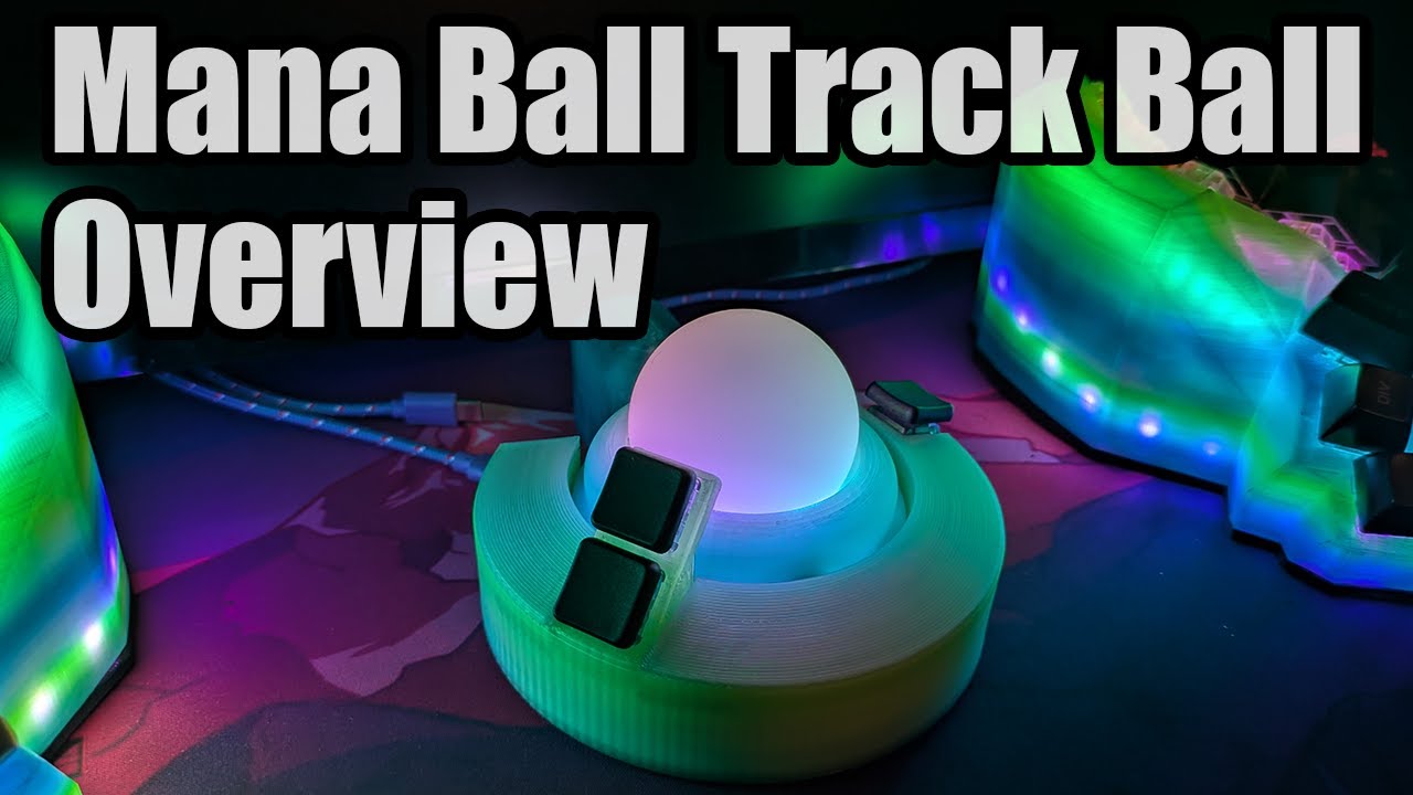 Mana Ball - Open Source DIY Modular Trackball with RGB & QMK Firmware | Overview