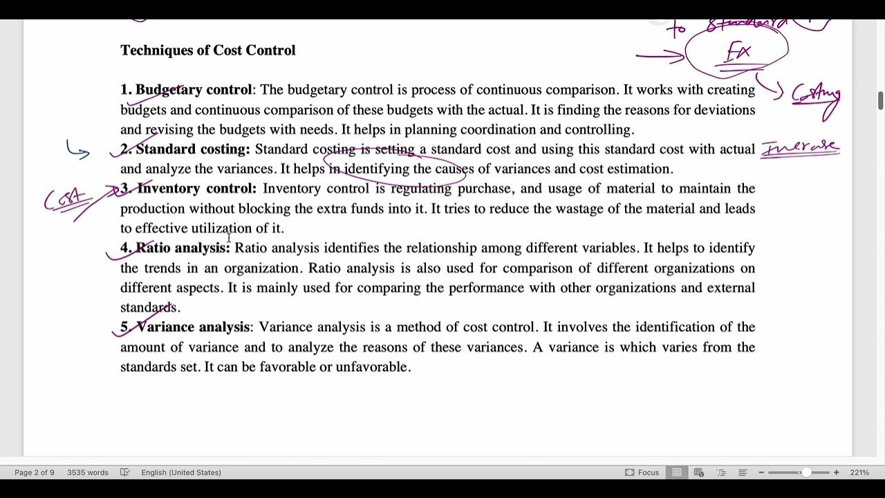 BCOE 142 UNIT 2 COST CONTROL COST REDUCTION AND COST MANAGEMENT Part 2 bcoe-142-unit-2-cost-control-cost-reduction-and-cost-management-part-2