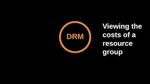 Azure Cost Management Resource Groups