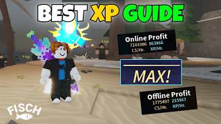 HOW TO FARM XP FAST In FISCH - REACH MAX LEVEL FAST! Roblox