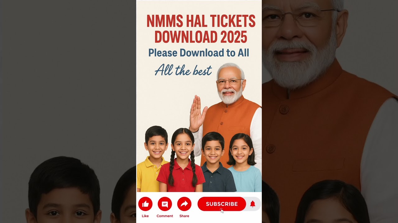 NMMS HALL TICKETS DOWNLOAD 2025