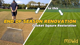 How to Renovate a Cricket Square | Groundsman Tutorial