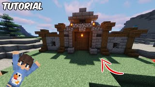 Minecarft Medieval Castle Gate Tutorial *EASY*