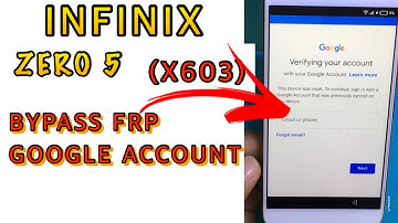 Infinix Zero 5 X603 Frp Bypass / Reset google account / Unlock FRP