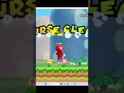 Mario wii but every time I die, I have to watch a video by “his story“￼ #shorts