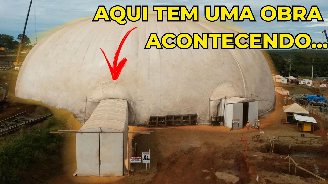 Construção 365 Dias por Ano: O Segredo da Estrutura Inflável Gigante Usada na China