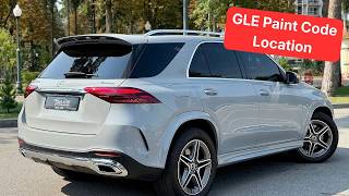 2020-2026 Mercedes GLE paint code location