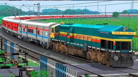 Train High Speed Crossing in Railway Gate | BUMPY RAILROAD | Train Simulator | Railwork | NTG GAMING