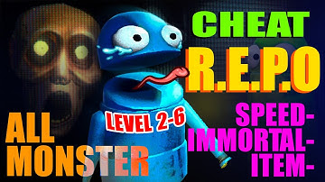 Cheat R.E.P.O: Speed, Immortal, Item,... Fighting All Monster level 2-6 (Full Mod Menu)