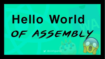 Hello World of Assembly (x86) | Spoiler: It
