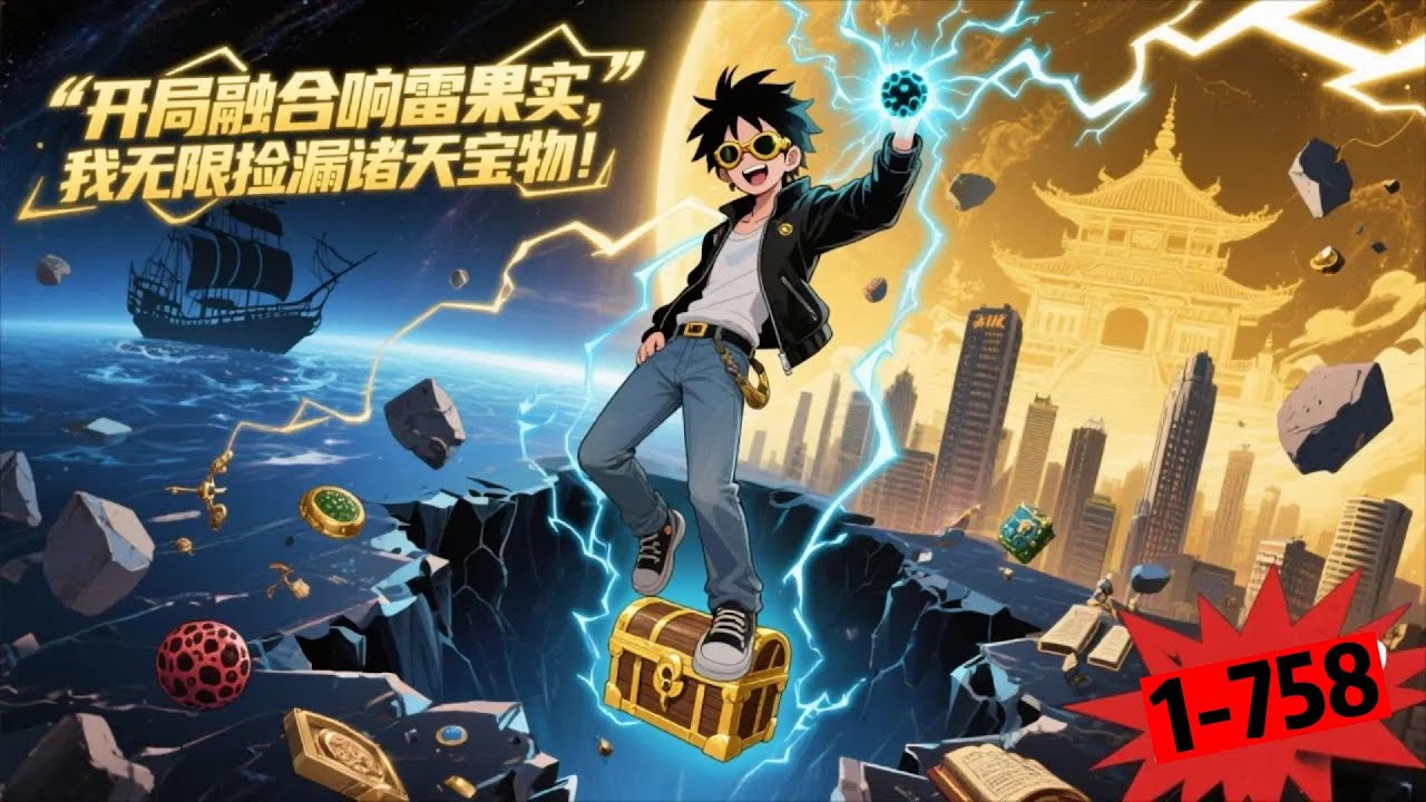 一口气看完《开局融合响雷果实，我无限捡漏诸天宝物！》1-758  “兄弟们，这是海贼世界的恶魔果实。”帅气少年对空气激情科普。穿越而来的林渊，绑定寻宝系统。 在诸天世界寻找宝物，掌握超凡，成为万界最强！