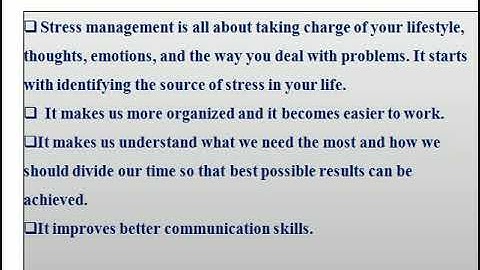 Self-management skills | Unit-2|