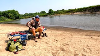 All Night SANDBAR FISHING!! (River Camping)