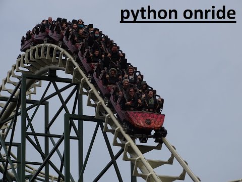 Python @efteling a Vekoma steel rollercoaster