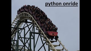 Python @efteling a Vekoma steel rollercoaster