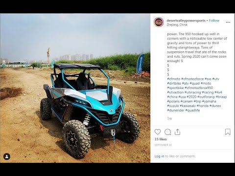 2020 CFMoto ZForce950 ride at China Factory - YouTube