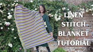 linen Stitch Blanket Crochet Tutorial // Cottage In The Country (Beginner Friendly)