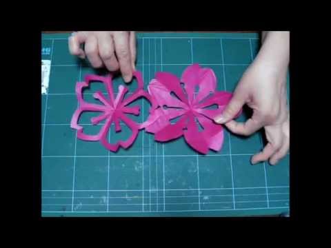 Kimie Gangiの 工作教室 切り紙 10折り 桜 Paper Cutting Of Cherry Blossom Youtube