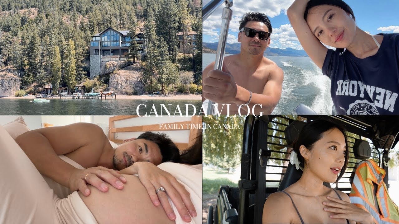 【帰省VLOG】出産前にカナダの実家へ、お母さん達に性別発表！？