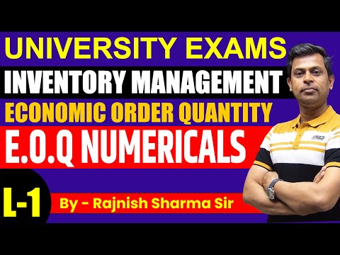 EOQ | EOQ Models | Economic Order Quantity | EOQ Inventory Management in Hindi | Inventory Models |