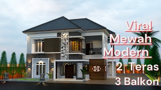 RUMAH MINIMALIS MODERN 2 LANTAI 12X14 || 5 KAMAR TIDUR || #desainmoderen #arisa3desain RUMAH MINIMALIS MODERN 2 LANTAI 12X14 || 5 KAMAR TIDUR || #desainmoderen #arisa3desain