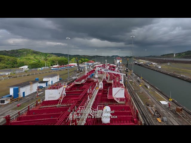 Watch A 40,000-tonne vessel in a concrete box on YouTube.