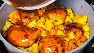 😍Now I just cook chicken like that! Incredibly DELICIOUS Chicken Thighs, Recipe #120