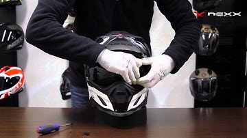 NEXX Helmets X.D1 - Video Tutorial - How to Remove and Place the Inner Sunvisor