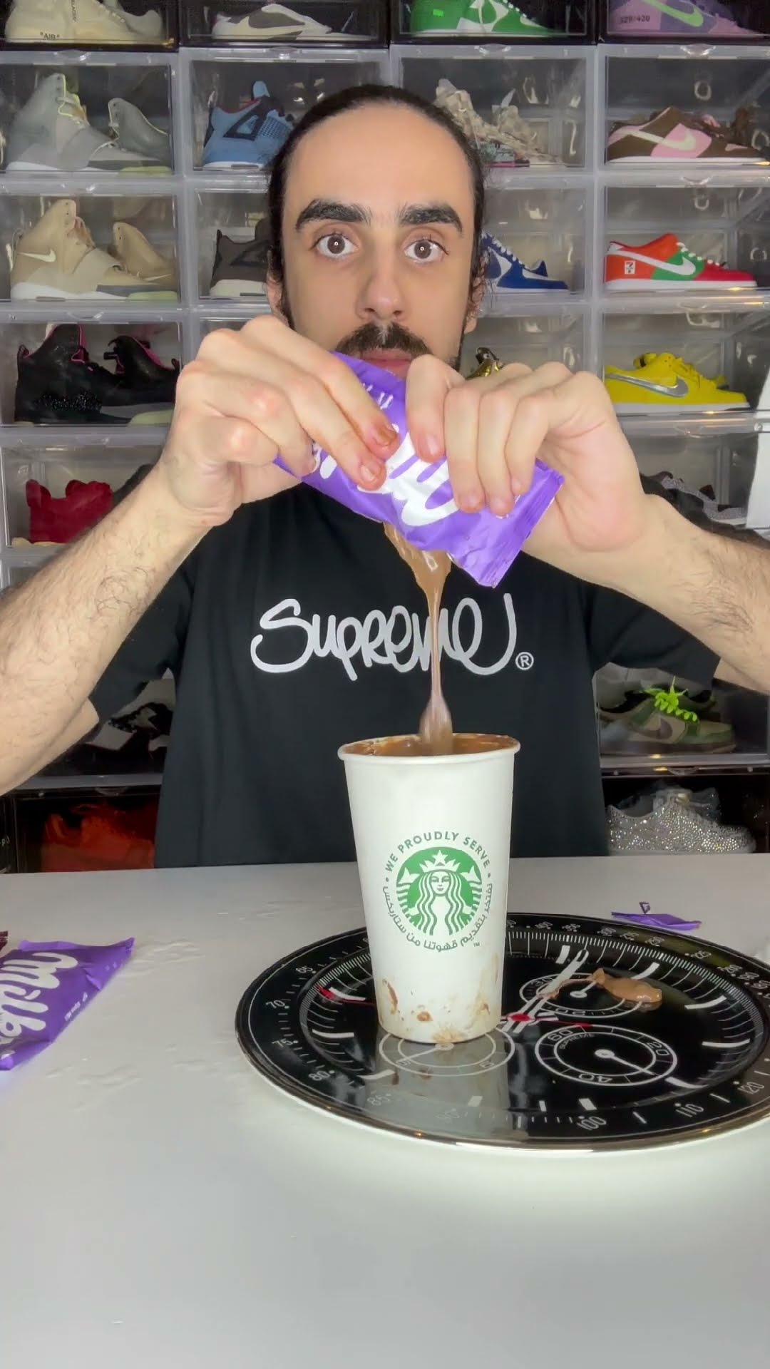 Edible Chocolate Cup ? #food #asmreating #hacks #lifehacks