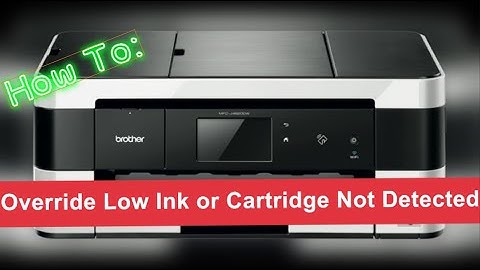 How to override low ink or cartridge not detected on a Brother printer Use non-genuine on DCP MFC