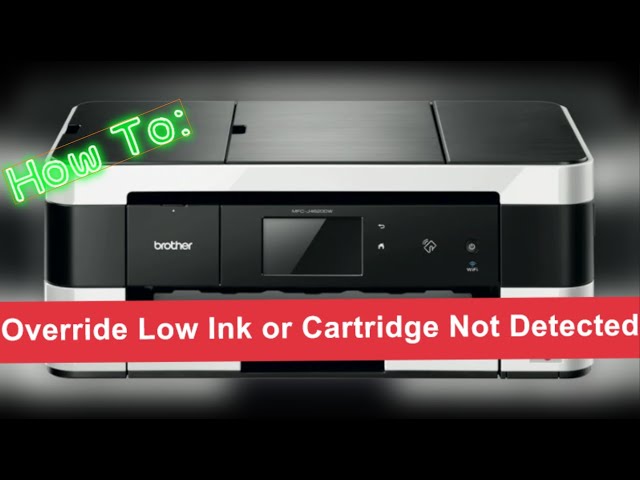 Geaccepteerd maart Ondergeschikt How to override low ink or cartridge not detected on a Brother printer Use  non-genuine on DCP MFC - YouTube
