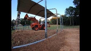 DIY Barn Build Converting Steel Carport (part 2)