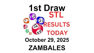 STL ZAMBALES Results Today - 1st Draw October 29, 2025