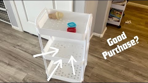 HONEST REVIEW   Sywhitta 3 Tier Plastic Rolling Utility Cart with Handle  video