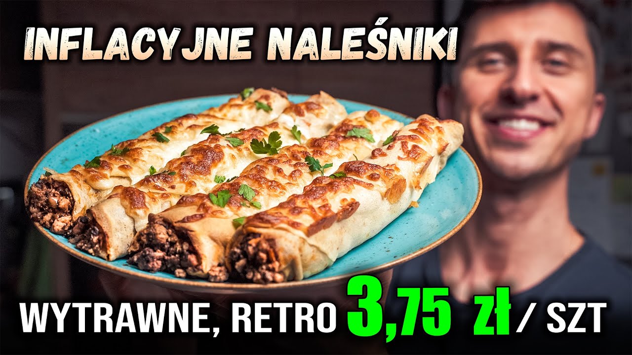 Zapiekane NALEŚNIKI z MIĘSEM i pieczarkami.