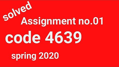 aiou solved Assignment code 4639 spring 2020