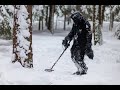 Чёрный копатель, в зимнем лесу-Shorts