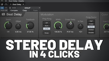 Stereo Delay in Four Clicks