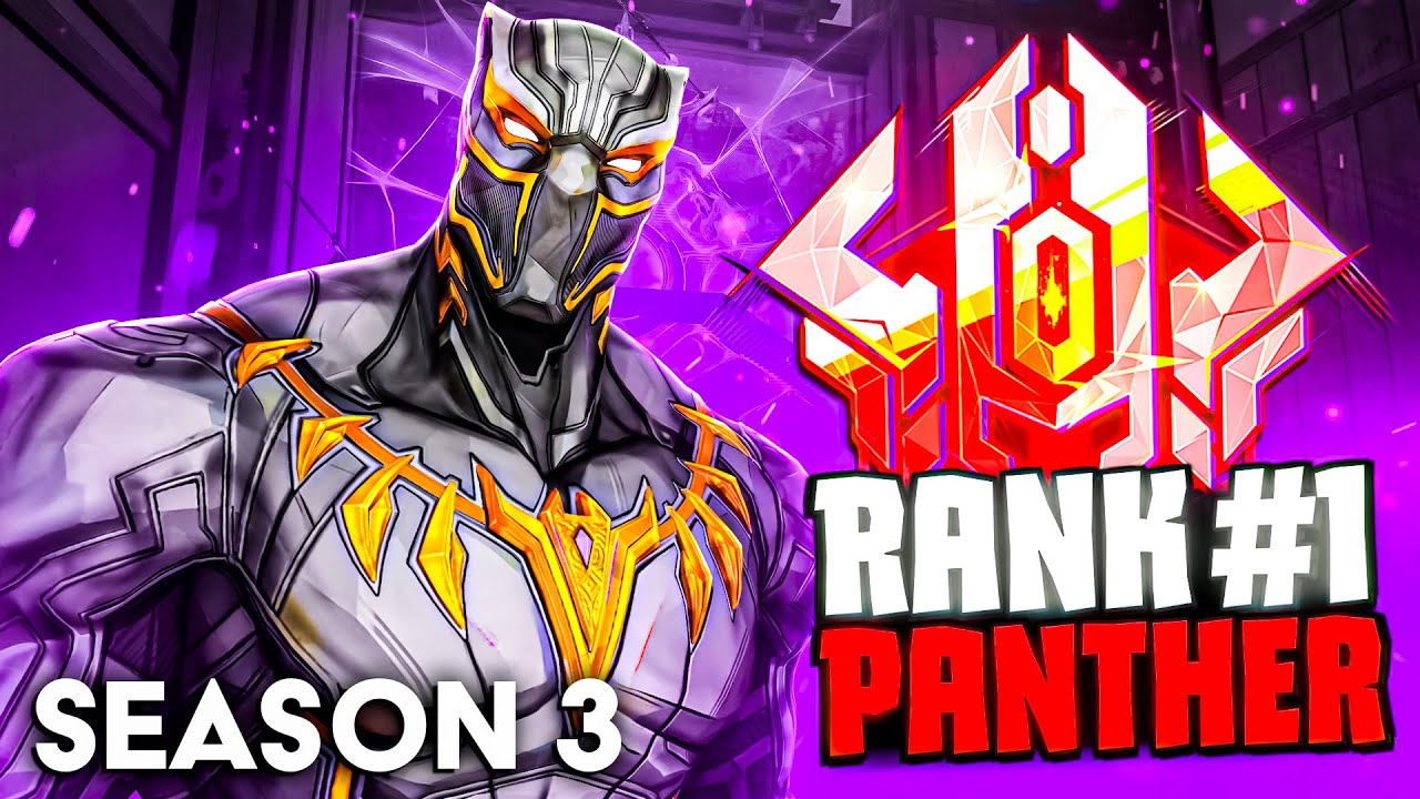 Rank #1 Black Panther DOMINATING Top 500 Lobby in Season 3 | Marvel Rivals