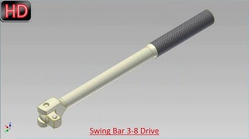 Swing Bar 3-8 Drive (Video Tutorial) Autodesk Inventor