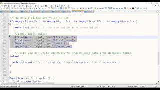 Form validation using PHP Tutorial in Urdu/ Hindi