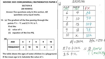 NOVDEC 2025 CORE MATHS PAPER 2 _ QUESTION 12