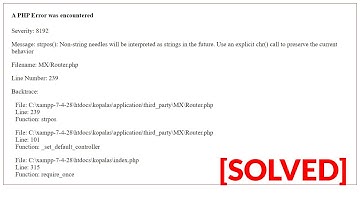 [SOLVED] strpos(): Non-string needles will be interpreted as strings in the future