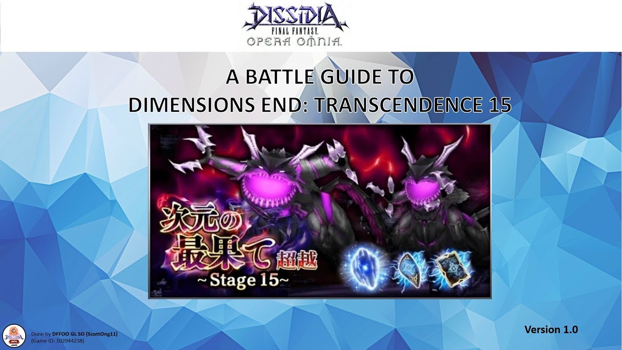 Dimenisons End Transcendence Tier 15 Overview