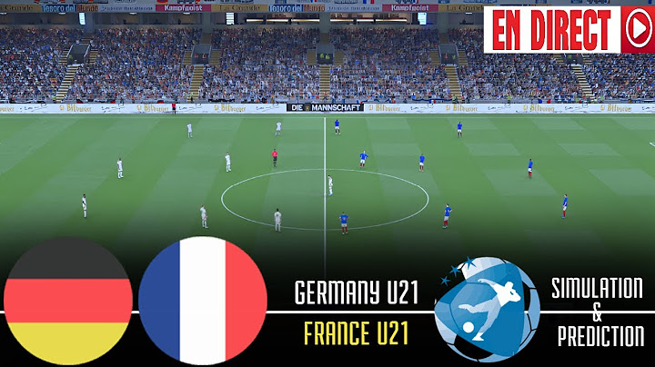 🔴EN DIRECT : Allemagne U21 vs France U21 | Demi-finale de l'EURO U21 |   PES FOOTBALL GAME