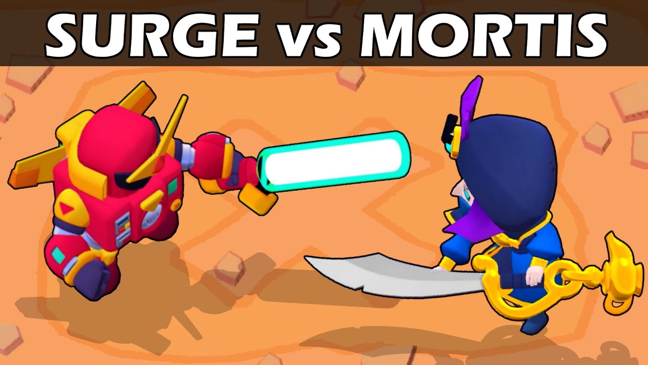 Surge Vs Mortis 1vs1 La Espada Mas Fuerte Brawl Stars Youtube