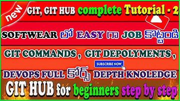 devops github actions | devops github tutorial | devops git branching strategy | git  devops telugu