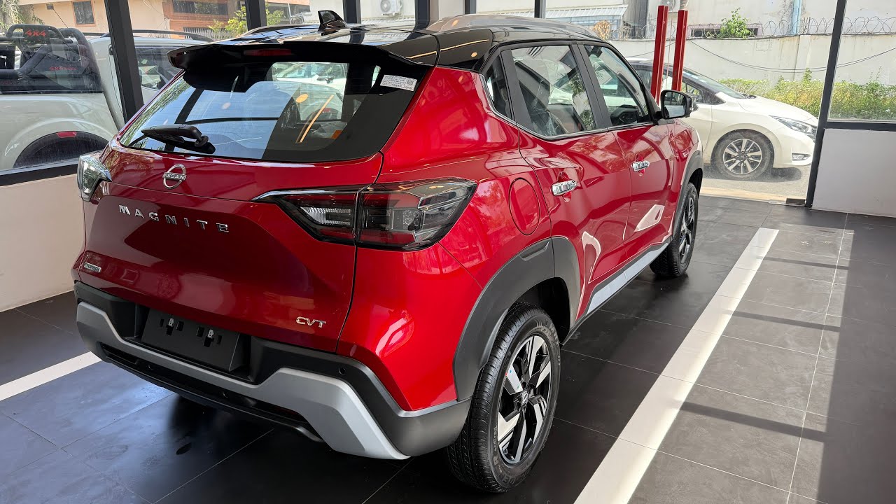 All new 2026 Nissan Magnite Premium - Best comfortable SUV Red Color 