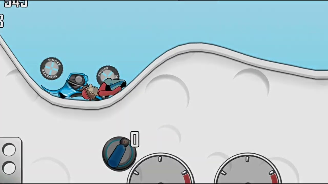 Hills Climb Racing Gameplay || Bike crash 😧