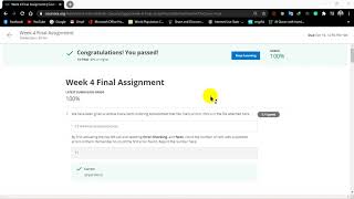 Excel For Business Intermediate 2 || Week 4 Final Assignment || Coursera